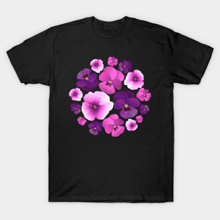 Pansy pattern T-Shirt